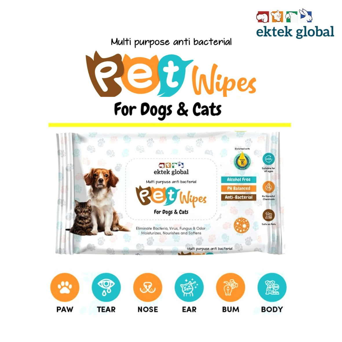 4 KHĂN ƯỚT CHO CHÓ, MÈO